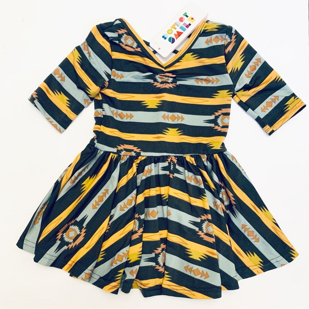 DotDotSmile Aztec ballerinas dress size 12/24M